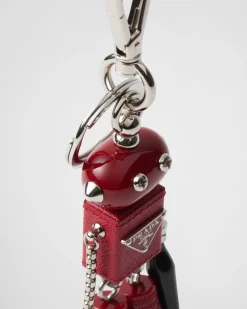 Hombre Prada ACCESORIOS TECNOLÓGICOS Y LLAVEROS^Llavero De Robot En Piel Saffiano