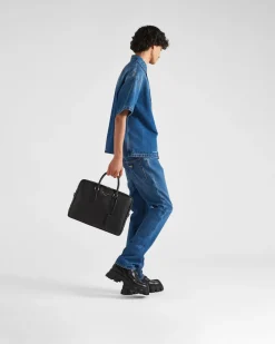 Mujer/Hombre Prada MALETAS|MALETAS^Maletín De Piel Saffiano