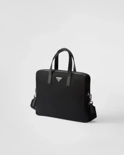 Mujer/Hombre Prada COLECCIÓN MASCULINA|MALETAS^Maletín De Re-nylon Y Piel Saffiano