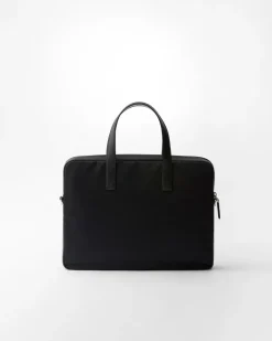 Mujer/Hombre Prada COLECCIÓN MASCULINA|MALETAS^Maletín De Re-nylon Y Piel Saffiano
