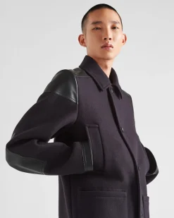 Hombre Prada CHAQUETAS Y ABRIGOS^Maxiabrigo De Mezcla De Lana