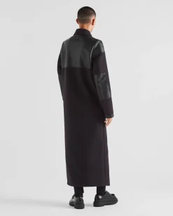 Hombre Prada CHAQUETAS Y ABRIGOS^Maxiabrigo De Mezcla De Lana