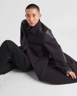 Hombre Prada CHAQUETAS Y ABRIGOS^Maxiabrigo De Mezcla De Lana