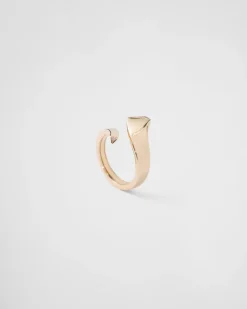 Mujer/Hombre Prada COLECCIÓN DE JOYERÍA ELEGANTE|COLECCIÓN DE JOYERÍA ELEGANTE^Minianillo De Serpiente Eternal Gold En Oro Amarillo Y Diamantes