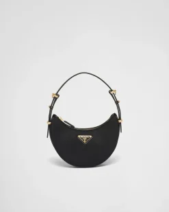 Mujer Prada PRADA ARQUE’|MINIBOLSOS^Minibolso Bandolera Arqué De Re-nylon Y Piel Cepillada