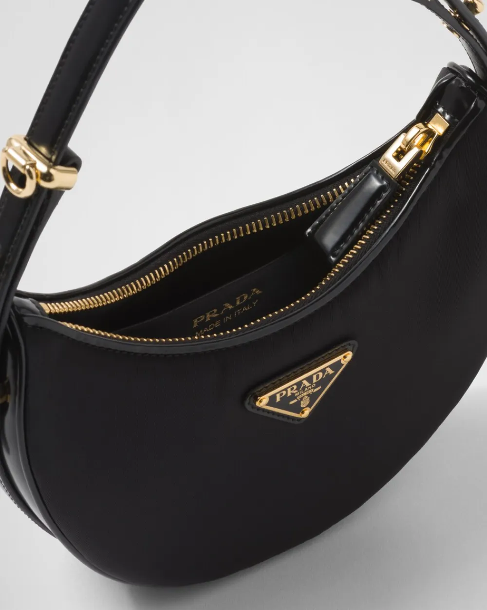 Mujer Prada PRADA ARQUE’|MINIBOLSOS^Minibolso Bandolera Arqué De Re-nylon Y Piel Cepillada