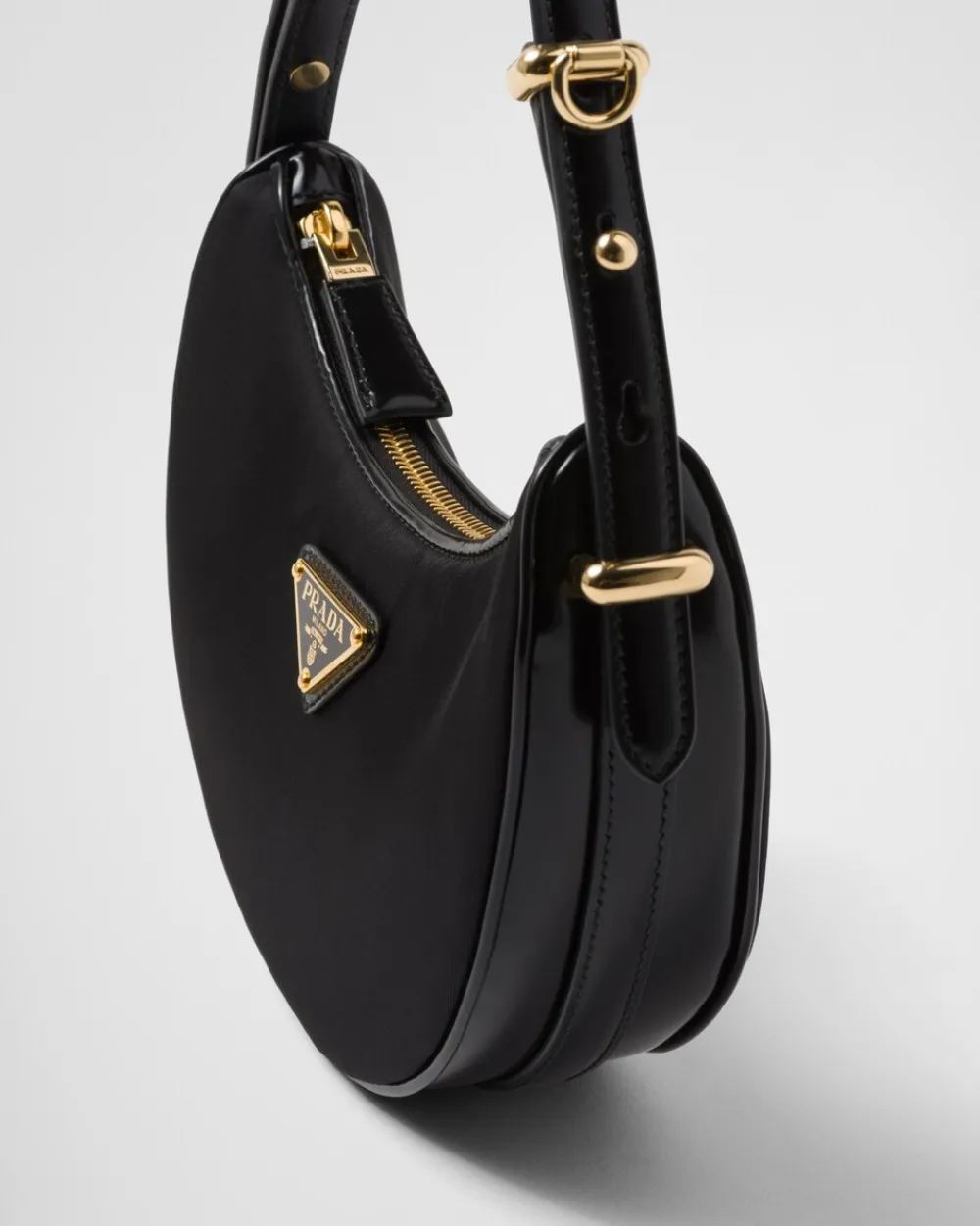 Mujer Prada PRADA ARQUE’|MINIBOLSOS^Minibolso Bandolera Arqué De Re-nylon Y Piel Cepillada