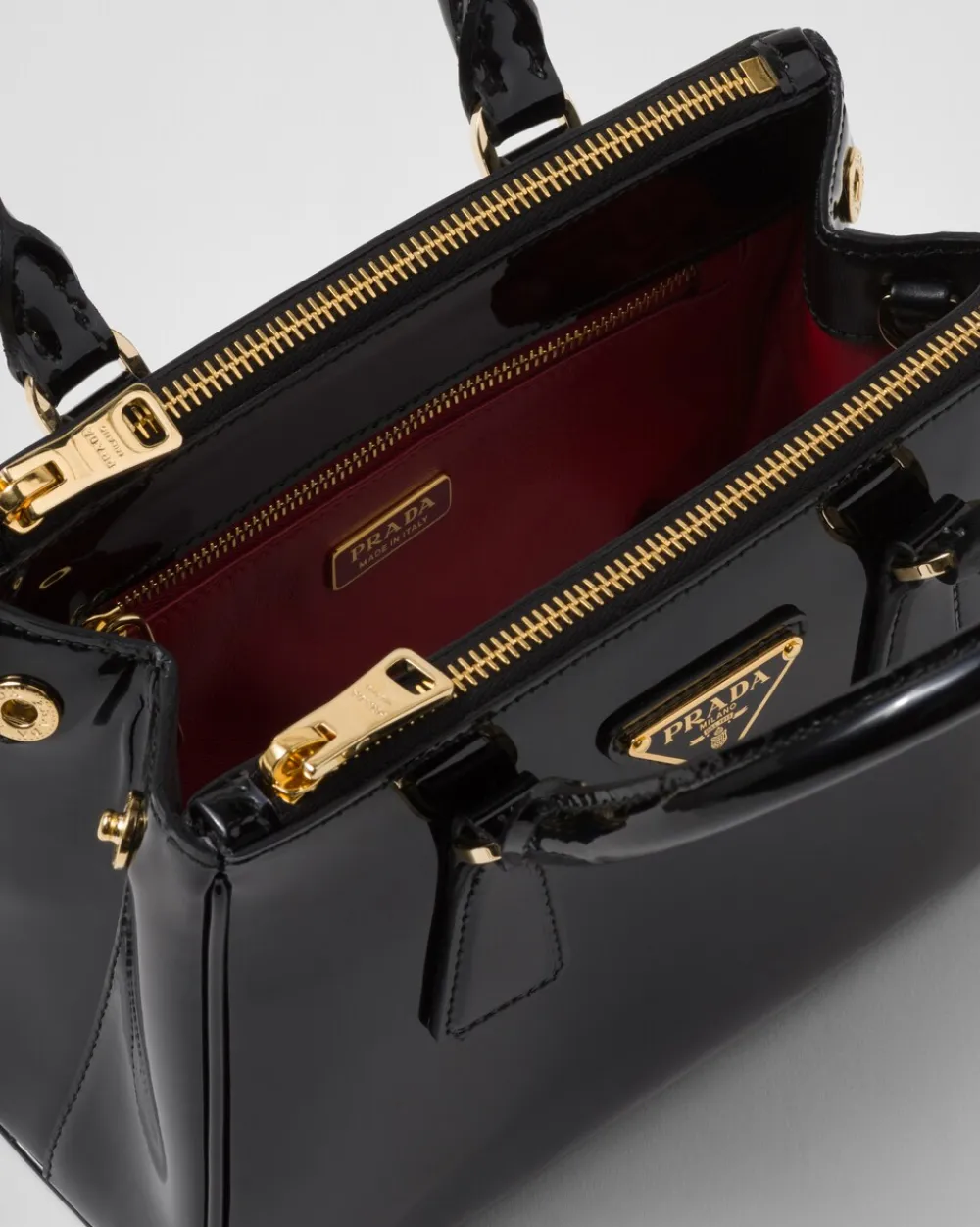 Mujer Prada BOLSOS CON ASA SUPERIOR|BOLSOS CON ASA SUPERIOR^Minibolso De Charol Galleria