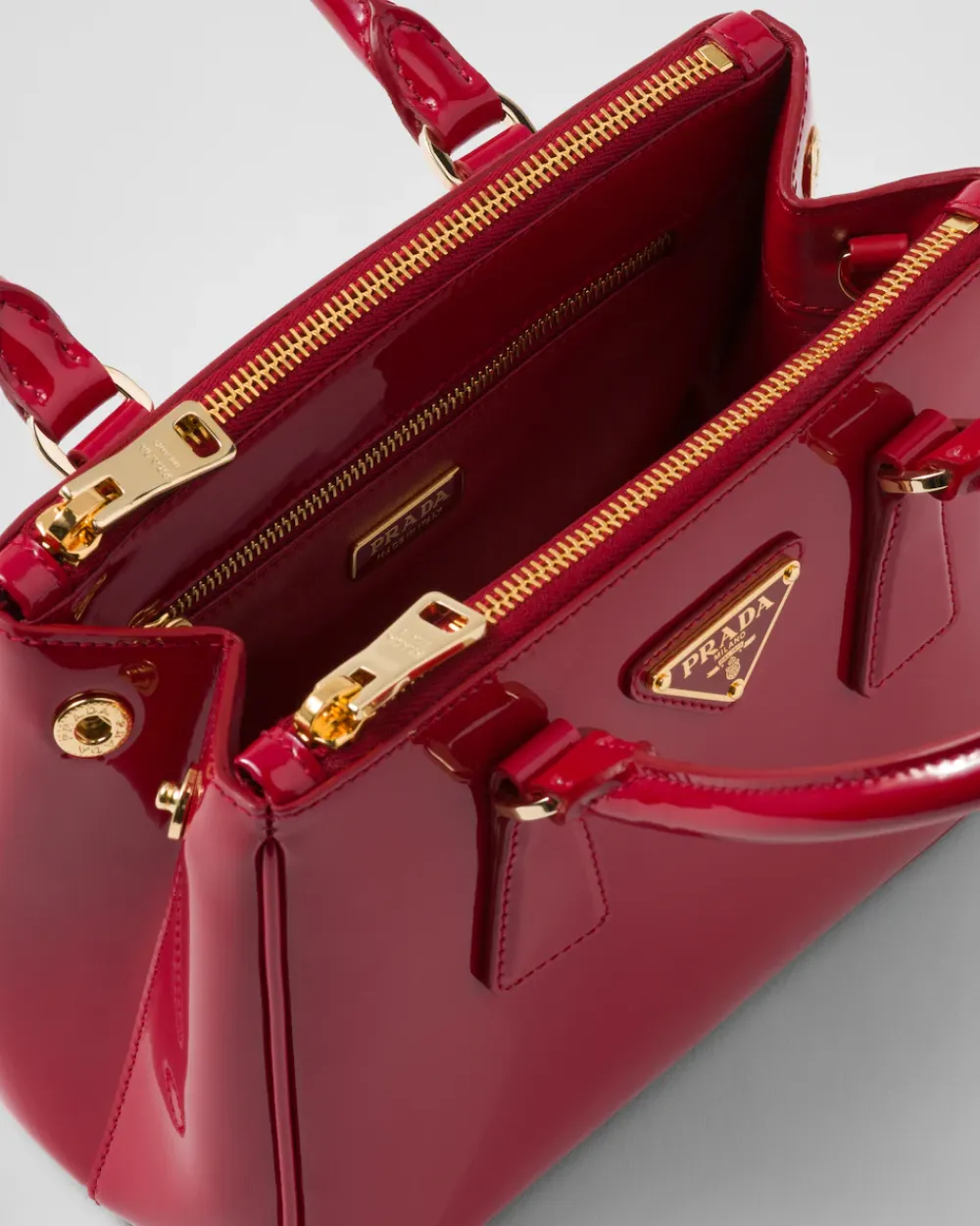 Mujer Prada BOLSOS CON ASA SUPERIOR|BOLSOS CON ASA SUPERIOR^Minibolso De Charol Galleria