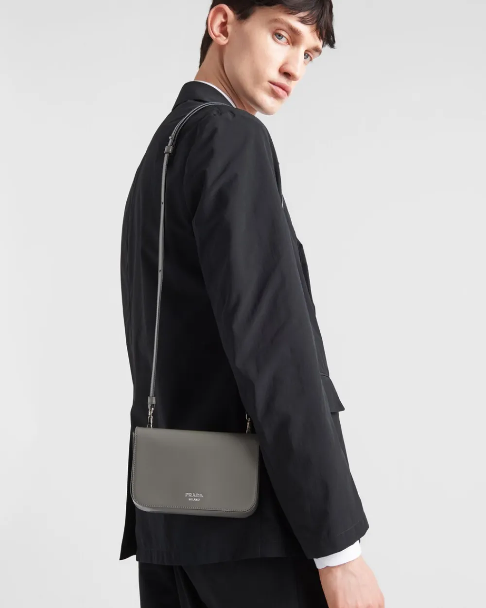 Hombre Prada BOLSOS MENSAJEROS^Minibolso De Piel Con Bandolera