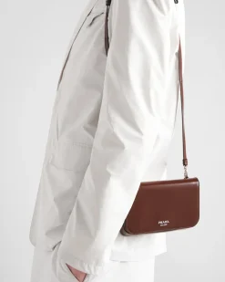 Hombre Prada BOLSOS MENSAJEROS^Minibolso De Piel Con Bandolera