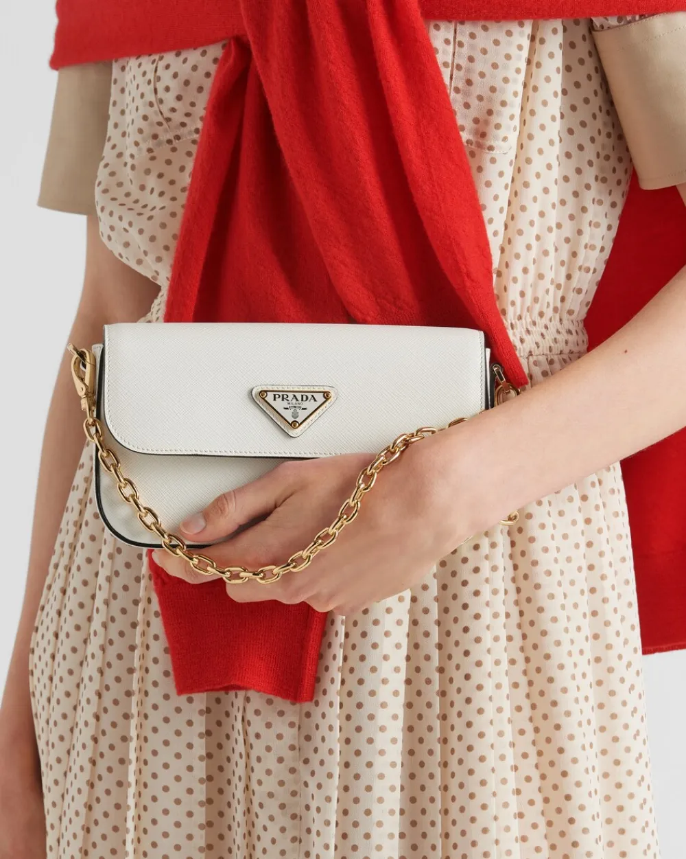 Mujer Prada BOLSOS DE HOMBRO|BOLSOS DE HOMBRO^Minibolso De Piel Saffiano