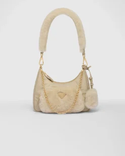 Mujer Prada MINIBOLSOS|MINIBOLSOS^Minibolso De Re-nylon Y Borreguillo