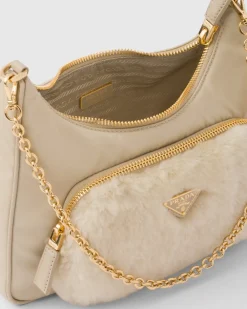 Mujer Prada MINIBOLSOS|MINIBOLSOS^Minibolso De Re-nylon Y Borreguillo
