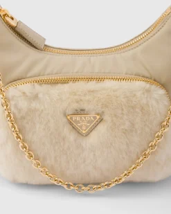 Mujer Prada MINIBOLSOS|MINIBOLSOS^Minibolso De Re-nylon Y Borreguillo