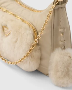 Mujer Prada MINIBOLSOS|MINIBOLSOS^Minibolso De Re-nylon Y Borreguillo