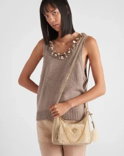 Mujer Prada MINIBOLSOS|MINIBOLSOS^Minibolso De Re-nylon Y Borreguillo