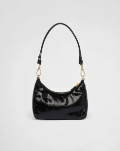 Mujer Prada PRADA RE-EDITION|MINIBOLSOS^Minibolso De Re-nylon Y Lentejuelas Re-edition