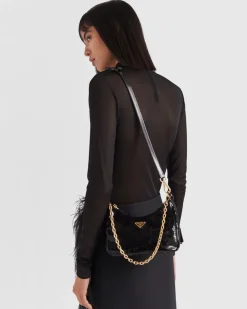 Mujer Prada PRADA RE-EDITION|MINIBOLSOS^Minibolso De Re-nylon Y Lentejuelas Re-edition