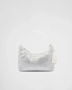Mujer Prada PRADA RE-EDITION|MINIBOLSOS^Minibolso De Satén Con Cristales