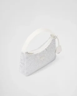 Mujer Prada PRADA RE-EDITION|MINIBOLSOS^Minibolso De Satén Con Cristales