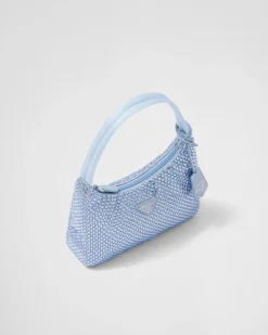 Prada PRADA RE-EDITION^Minibolso De Satén Con Cristales