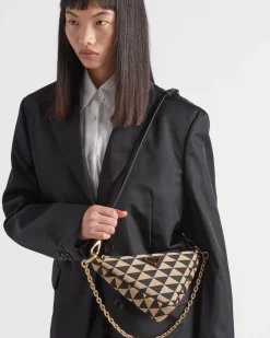 Mujer Prada MINIBOLSOS|MINIBOLSOS^Minibolso De Tejido De Jacquard Bordado