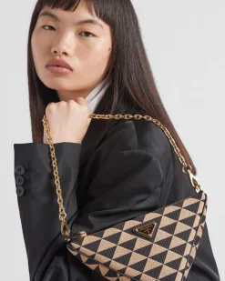 Mujer Prada MINIBOLSOS|MINIBOLSOS^Minibolso De Tejido De Jacquard Bordado