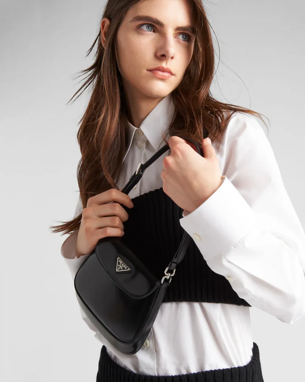 Mujer Prada PRADA CLEO|MINIBOLSOS^Minibolso En Piel Cepillada Cleo
