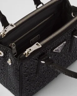 Mujer Prada BOLSOS CON ASA SUPERIOR|BOLSOS CON ASA SUPERIOR^Minibolso Galleria De Satén Y Cristales