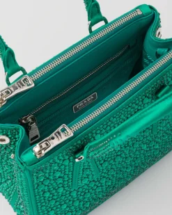 Mujer Prada BOLSOS CON ASA SUPERIOR|BOLSOS CON ASA SUPERIOR^Minibolso Galleria De Satén Y Cristales