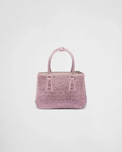 Mujer Prada BOLSOS CON ASA SUPERIOR|BOLSOS CON ASA SUPERIOR^Minibolso Galleria De Satén Y Cristales
