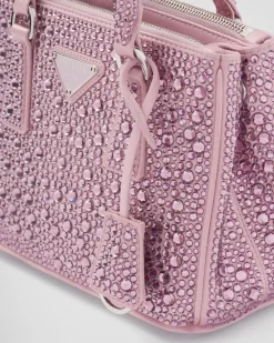 Mujer Prada BOLSOS CON ASA SUPERIOR|BOLSOS CON ASA SUPERIOR^Minibolso Galleria De Satén Y Cristales
