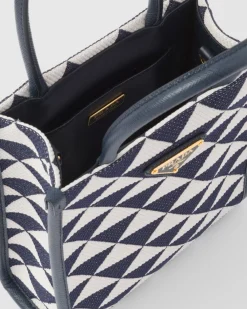 Mujer Prada BOLSOS CON ASA SUPERIOR|BOLSOS CON ASA SUPERIOR^Minibolso Symbole De Tela Bordada
