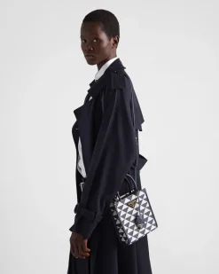 Mujer Prada BOLSOS CON ASA SUPERIOR|BOLSOS CON ASA SUPERIOR^Minibolso Symbole De Tela Bordada