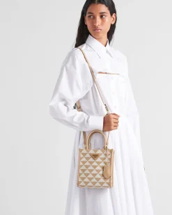 Mujer Prada MINIBOLSOS|MINIBOLSOS^Minibolso Symbole De Tela Bordada