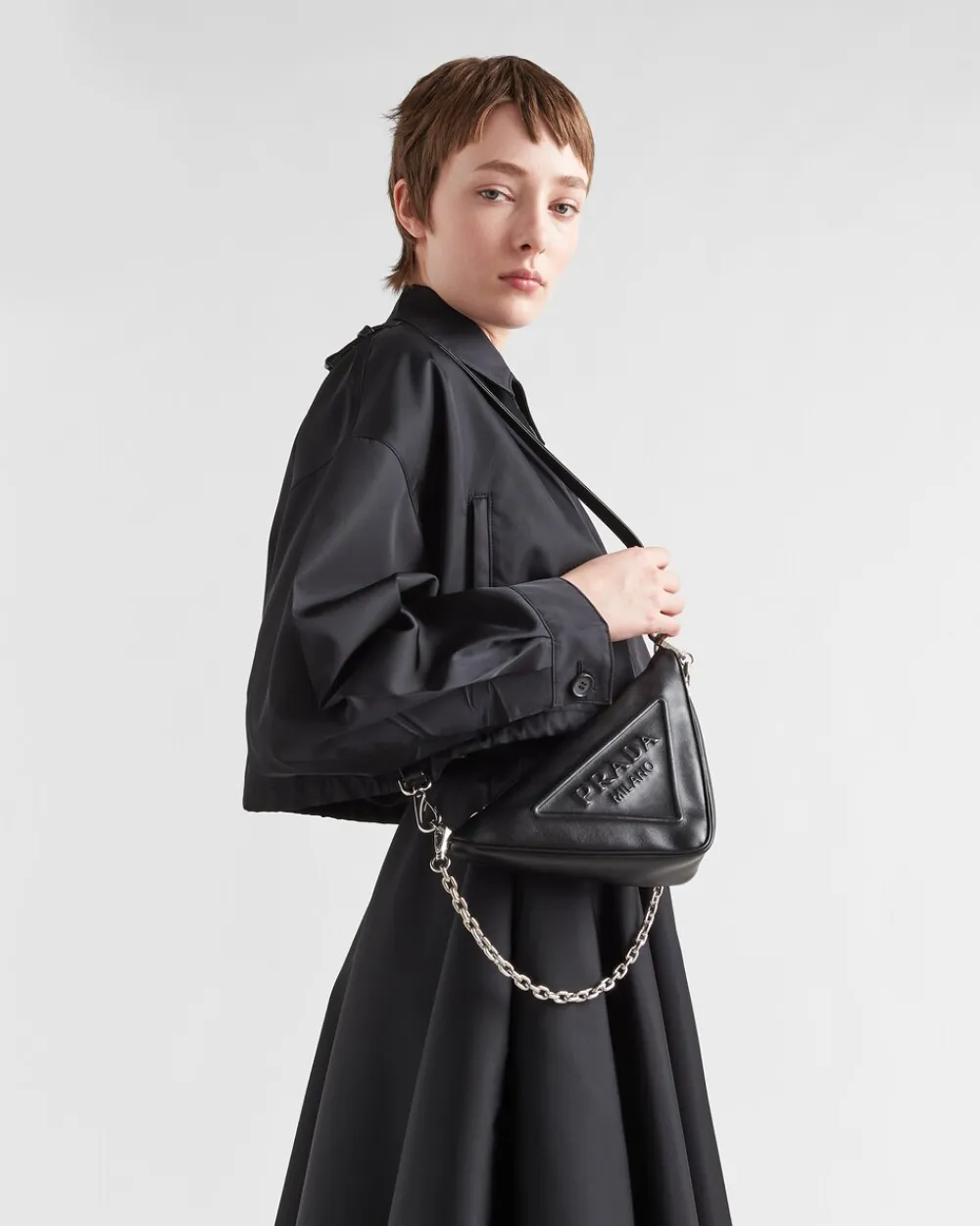 Mujer Prada MINIBOLSOS|MINIBOLSOS^Minibolso Triangle De Piel