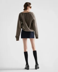 Mujer Prada FALDAS^Minifalda De Cachemir