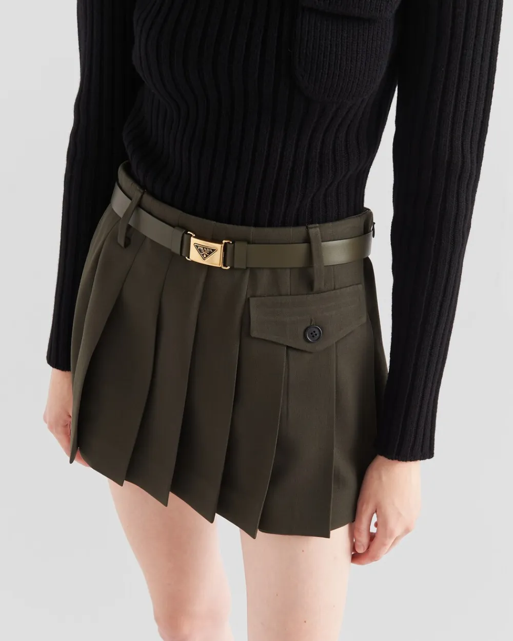 Mujer Prada FALDAS^Minifalda De Gabardina