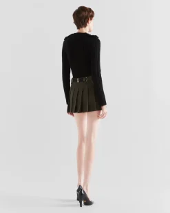 Mujer Prada FALDAS^Minifalda De Gabardina