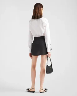 Mujer Prada FALDAS^Minifalda De Gazar Bordado