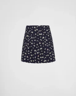 Mujer Prada FALDAS^Minifalda De Jacquard De Seda