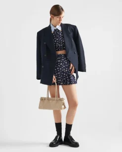 Mujer Prada FALDAS^Minifalda De Jacquard De Seda