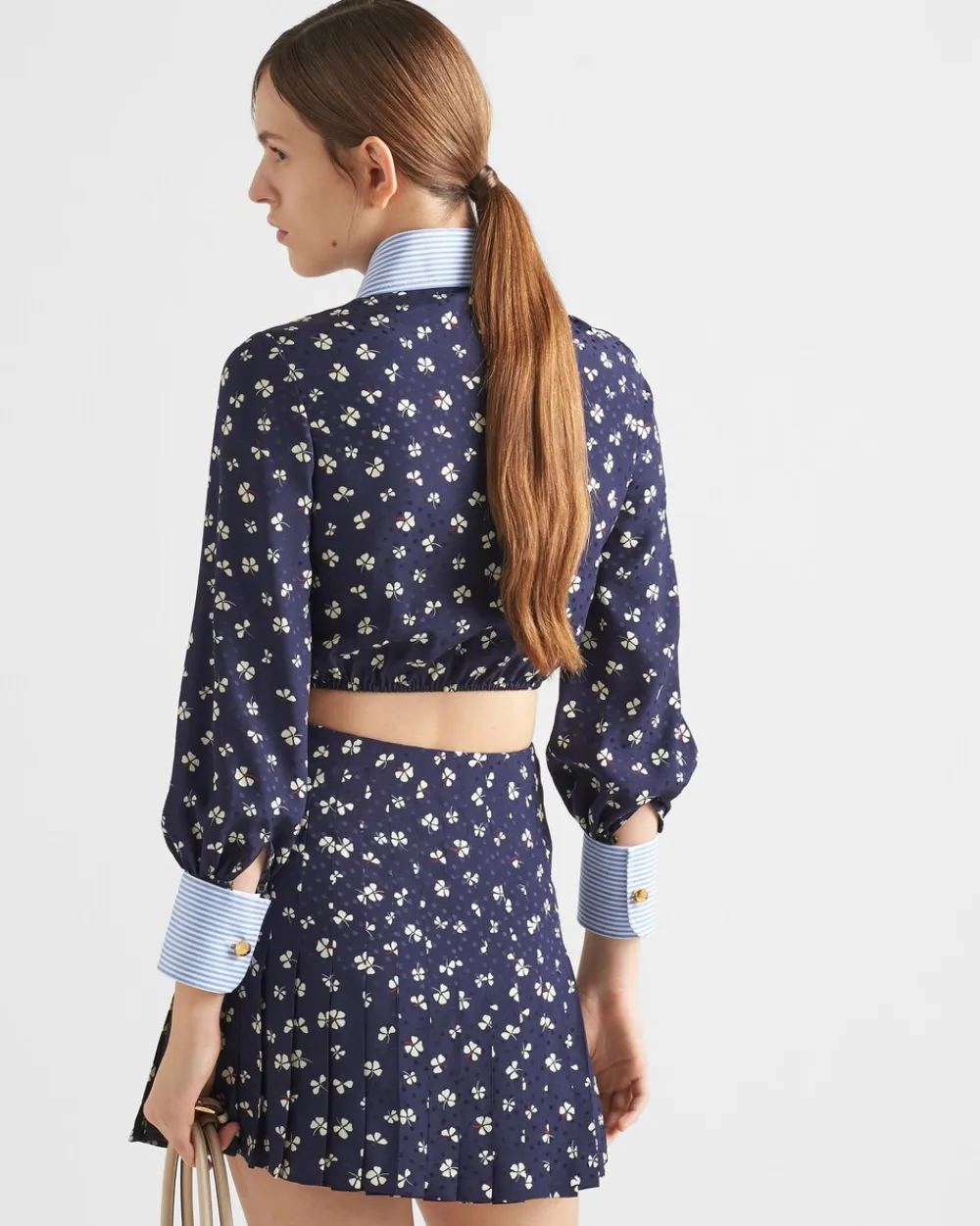 Mujer Prada FALDAS^Minifalda De Jacquard De Seda