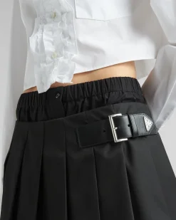 Mujer Prada COLECCIÓN FEMENINA|FALDAS^Minifalda Plisada De Re-nylon