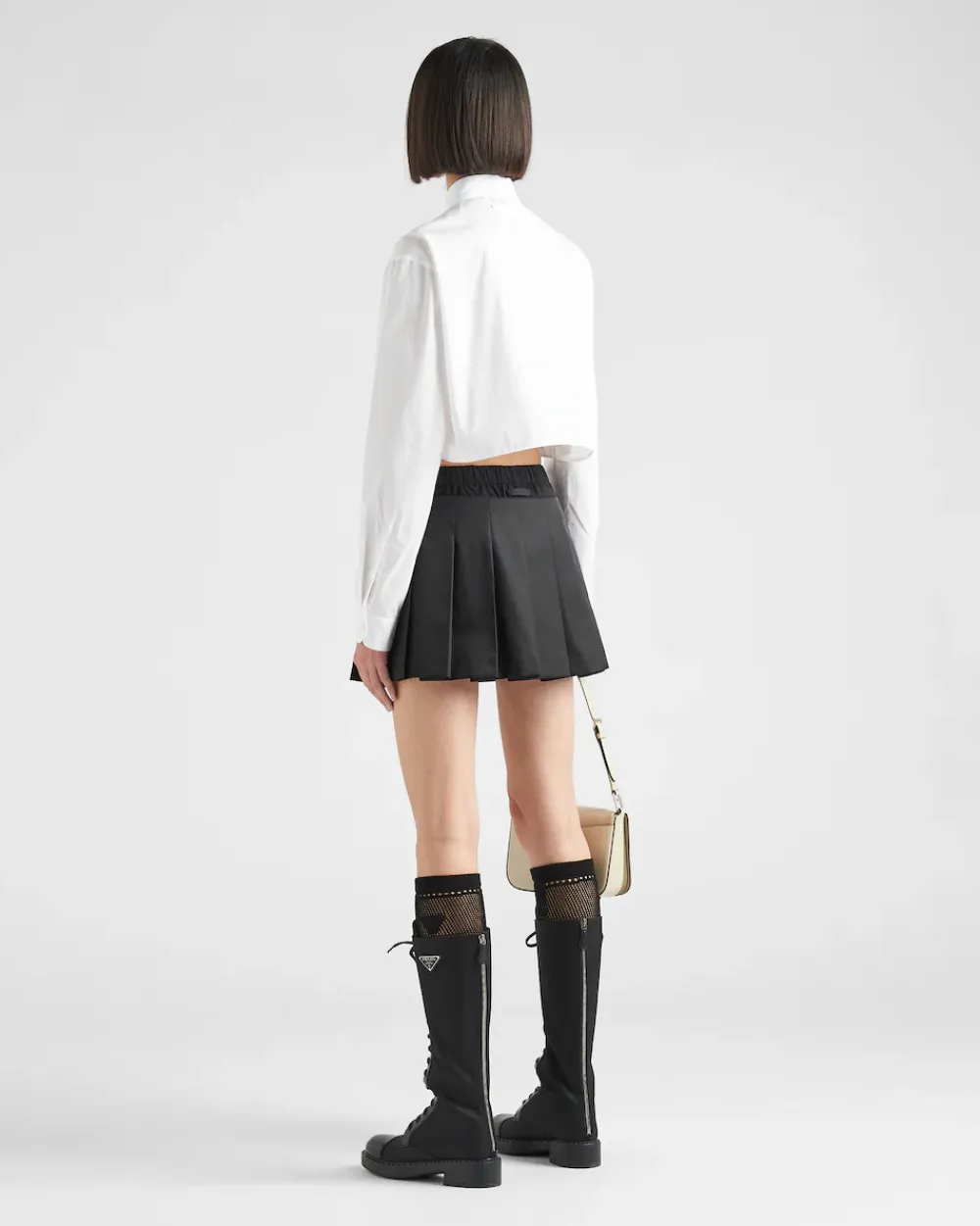 Mujer Prada COLECCIÓN FEMENINA|FALDAS^Minifalda Plisada De Re-nylon