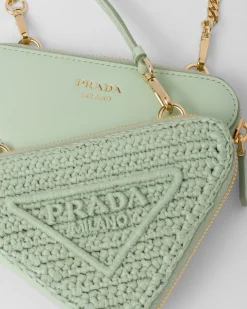 Prada PRADA SUMMER BAGS^Minipouch De Croché Y Piel