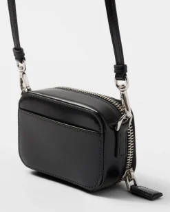 Hombre Prada ACCESORIOS TECNOLÓGICOS Y LLAVEROS^Minipouch De Piel Cepillada Con Bandolera