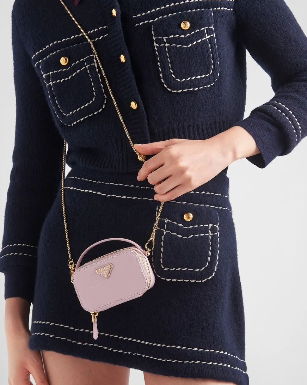 Mujer Prada MINIBOLSOS|MINIBOLSOS^Minipouch De Piel Saffiano