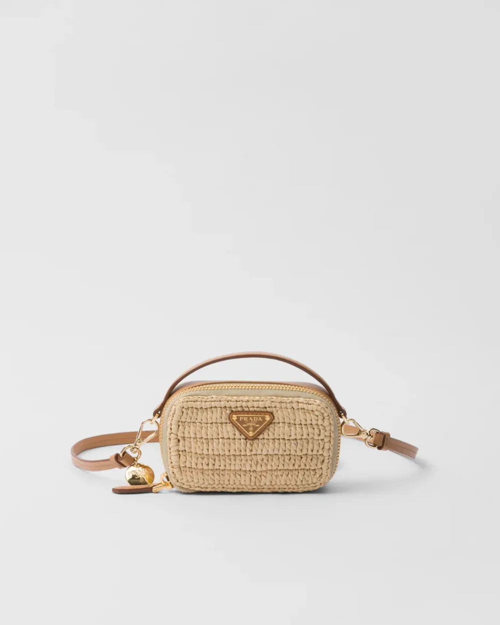 Mujer Prada PRADA SUMMER BAGS|MINIBOLSOS^Minipouch De Tejido Trenzado Y Piel